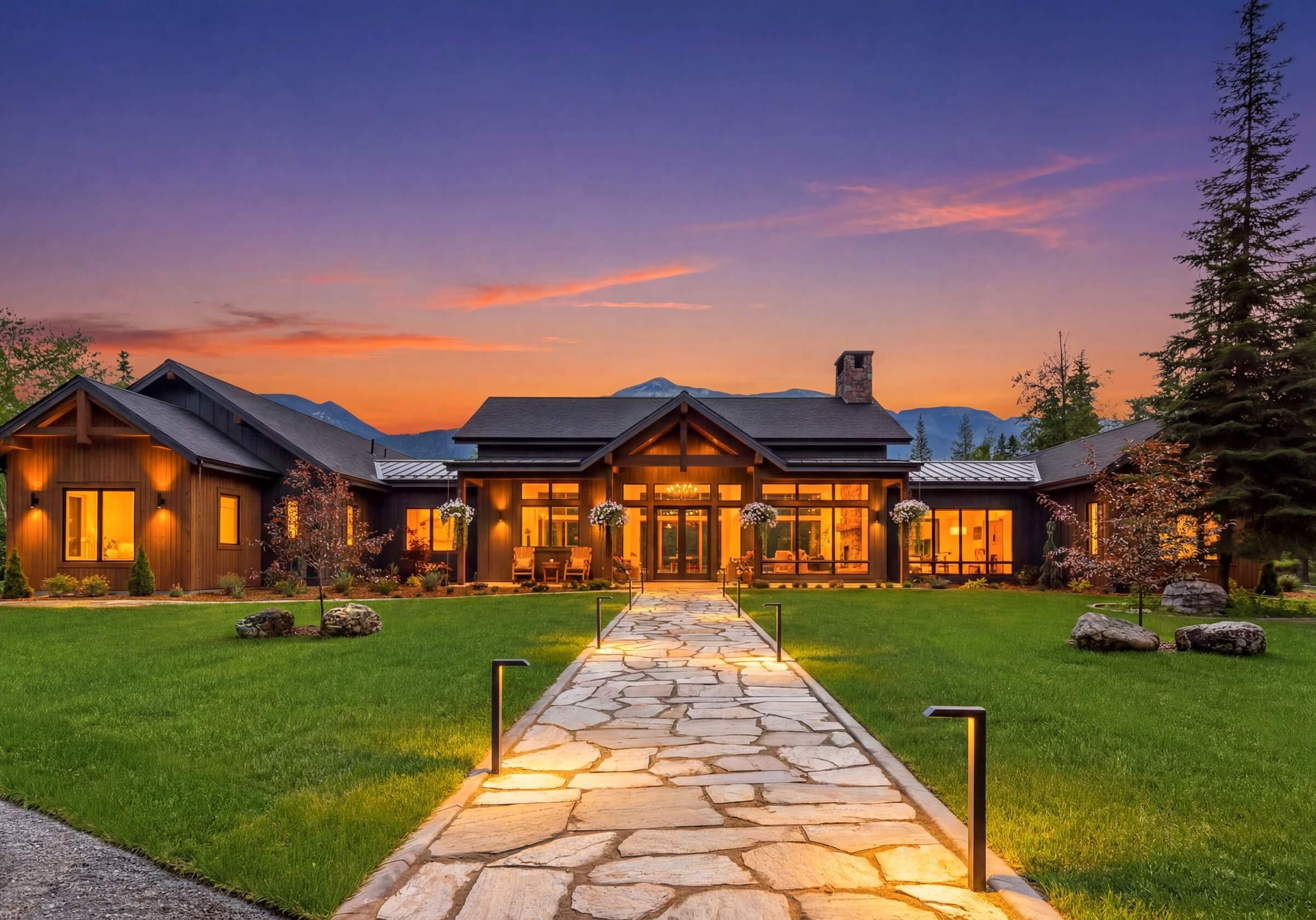 Nordic Skies Imaging. Swan Range Retreat. Front Elevation (1)