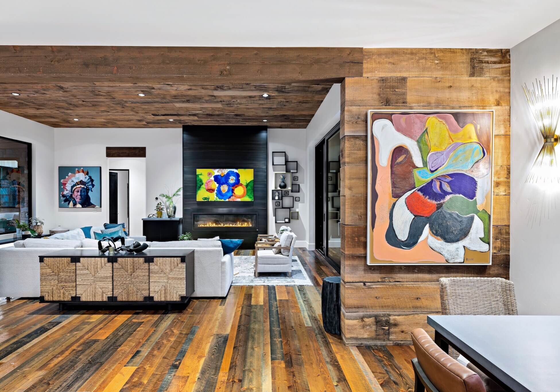 interior photo by old montana building company